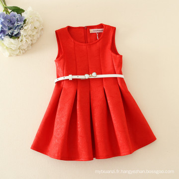 style coréen bébé filles robe / bébé fille robe d&#39;anniversaire couleur rouge